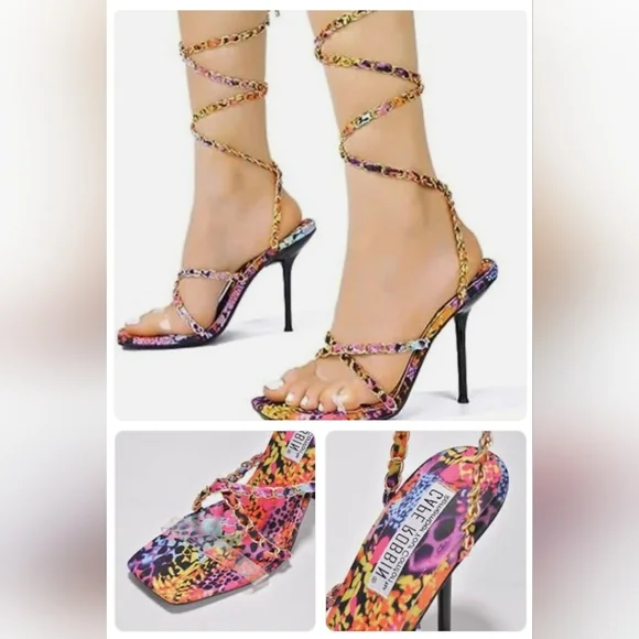 NEW Cape Robbin Pink and Purple Stiletto Heels 7.5 (FAST SHIPPING) - Picture 2 of 7